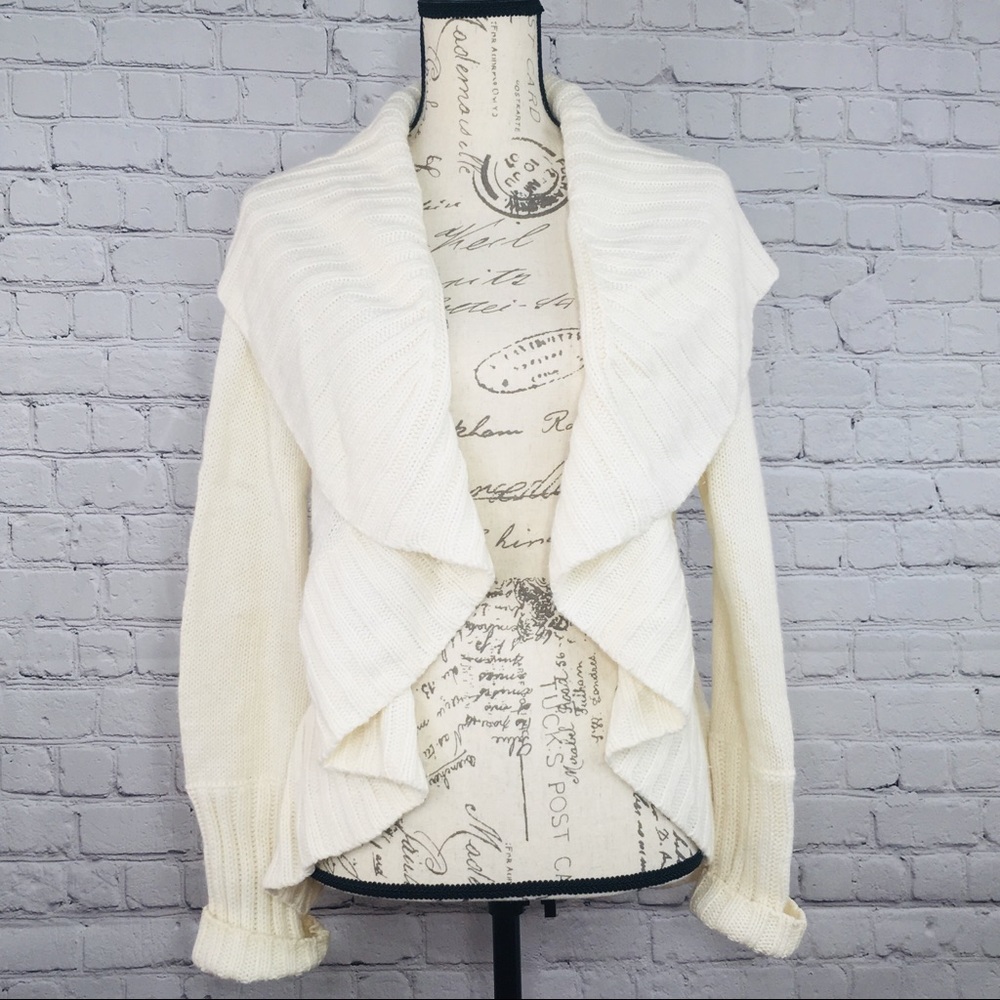 Ivory Off White Women’s Sweater Shrug Size Small S